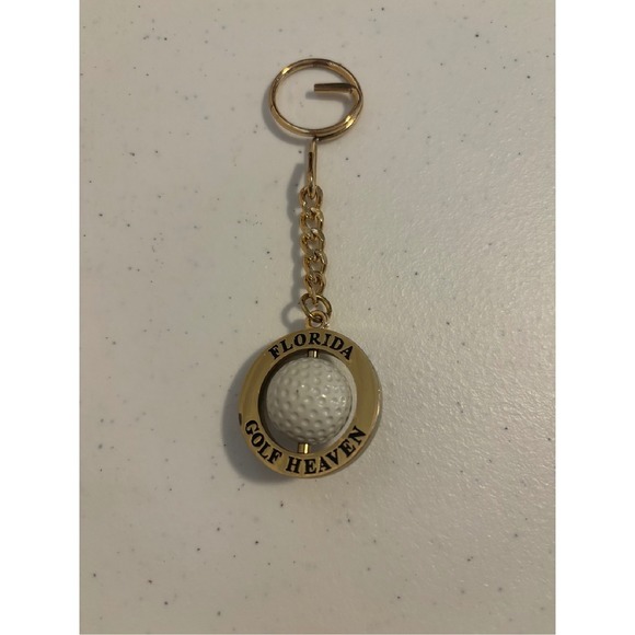 Golf Ball‎ Keychain Florida Golf Heaven - Picture 1 of 4